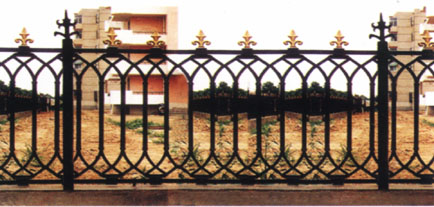 长期供应乌海铁艺围栏 艺术围栏 铸铁围墙 铁丝